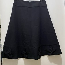 East 5th Women  s Black Skirt Dress Sz 8 Zipper Side