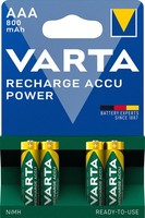 4 Varta Nimh Akku 'Rechargeable Accu', Micro (Aaa), 800 Mah