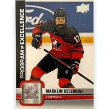 2023 UPPER DECK TEAM CANADA JUNIORS POE #117 MACKLIN CELEBRINI RC CANADA
