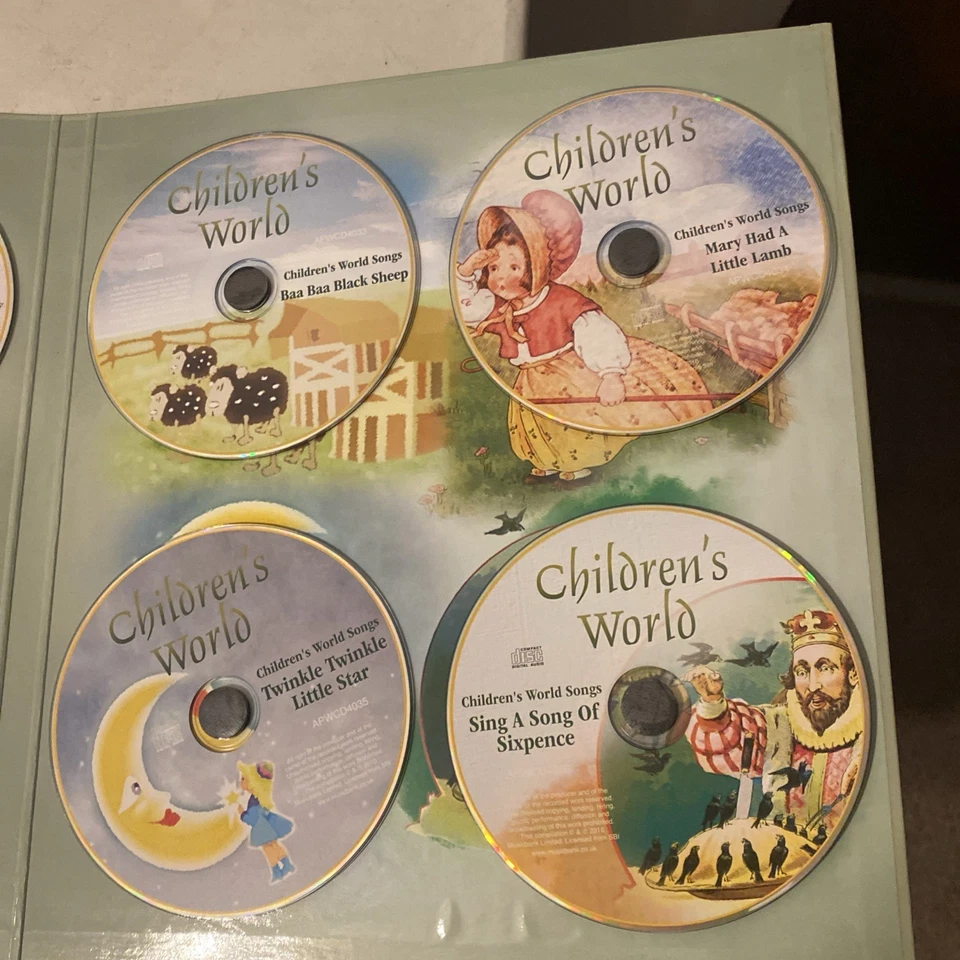 Over 290 Children's Songs Stories Box Set 12 CD Children's World Foto 4 de 4