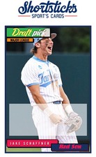 Jake Schaffner Custom Baseball Card Boston Re...