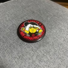 Japan Pro Wrestling Tetsuya Naito Badge Red Black Yellow Enamel Pin Used Japan