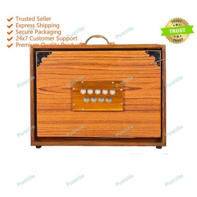 New  Professional 26 Notes, Sur Peti, Shruti Box Multi Bellow TeakWood Indian Mu