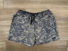 Patagonia Men's Baggies Shorts LARGE Gray Outdoor Beach Swim 4.5" Lined Fading