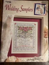 Leisure Arts Wedding Samplers Cross Stitch Leaflet 5 Designs Full Color J Elliot