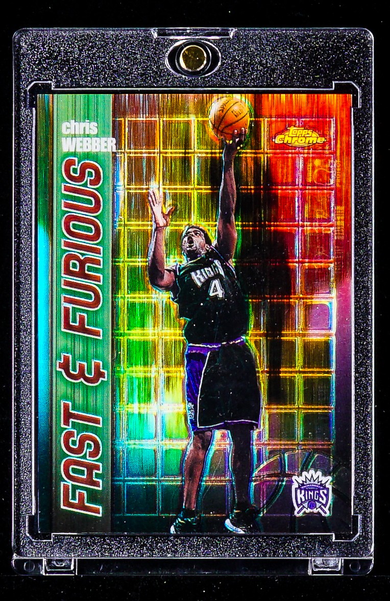 Chris Webber RARE FAST FURIOUS REFRACTOR CARD Kings HALL OF FAME