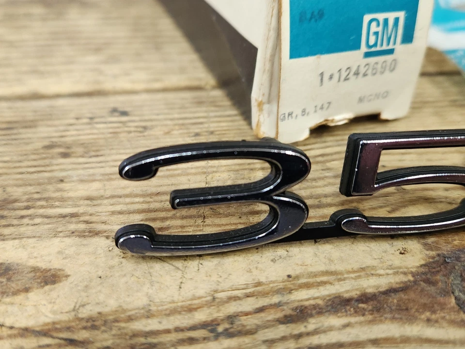 NOS OEM GM 1973 1974 Buick Apollo 350 Fender Emblem Badge Logo 1242690 NEW - Image 3 of 4