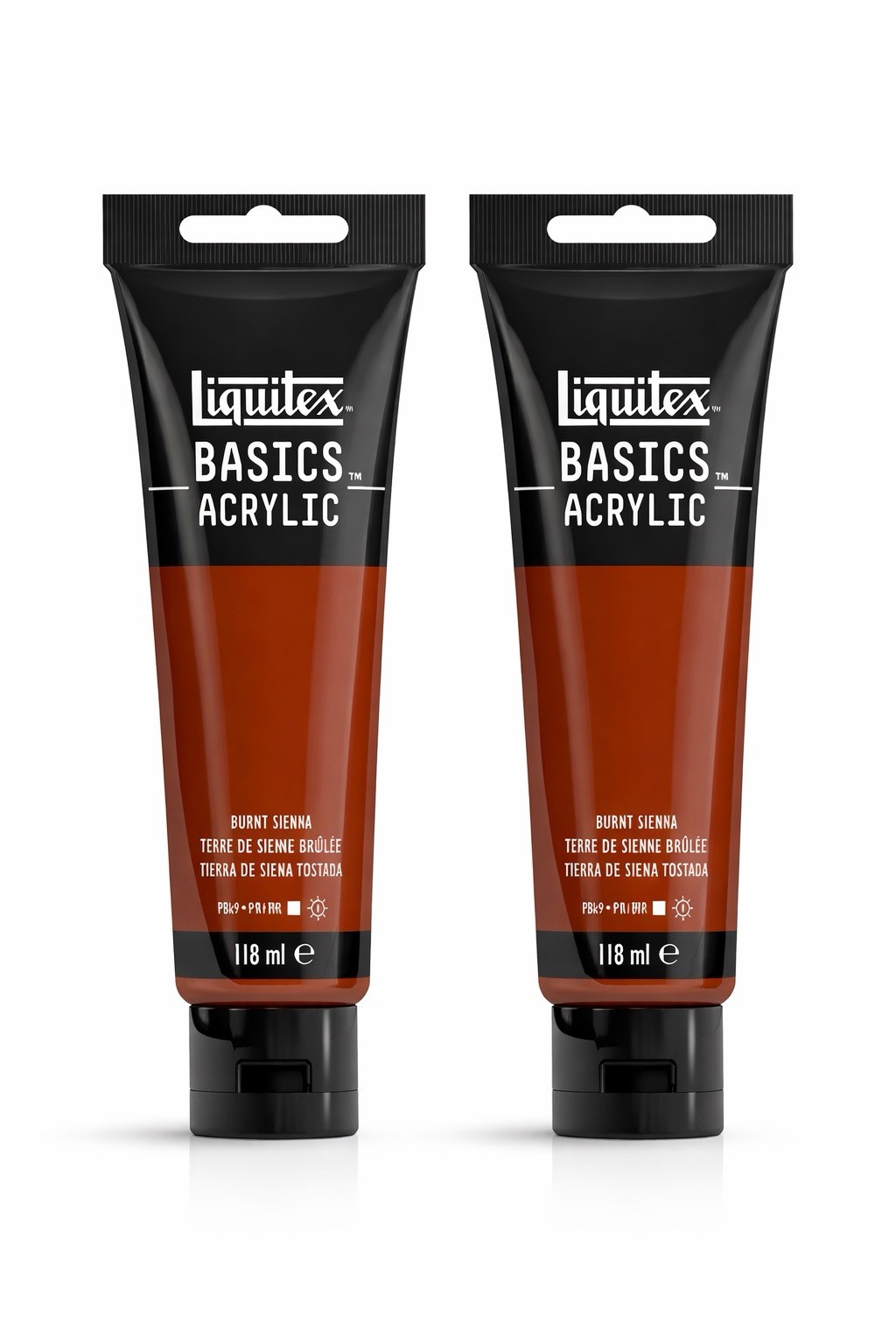 Liquitex Basics Acrylic Paint Burnt Sienna 118ml x2