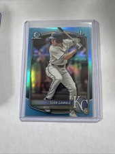 SEAN GAMBLE 2025 Bowman Draft 1st Chrome #BDC-178 Sky Blue Refractor 🔥 