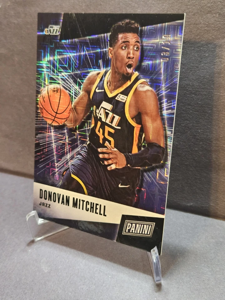 2019 Panini Father's Day Donovan Mitchell Escher Squares 3/10 Cleveland Cavalier - Image 3 of 4