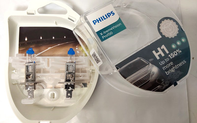 PHILIPS H1 X-tremeVision PRO150 performance bulbs 12258XVPS2 PAIR