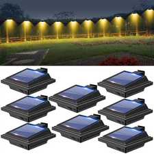 Gutter Lights, 40 Solar Patio Decor Lights, Deck Light Outdoor Waterproof Fen...