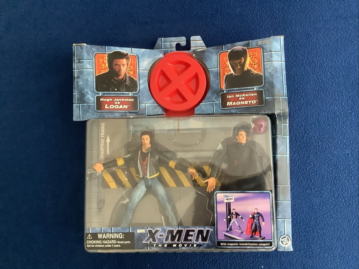 X-Men The Movie Logan vs. Magneto Action Figures Marvel Comics Toy