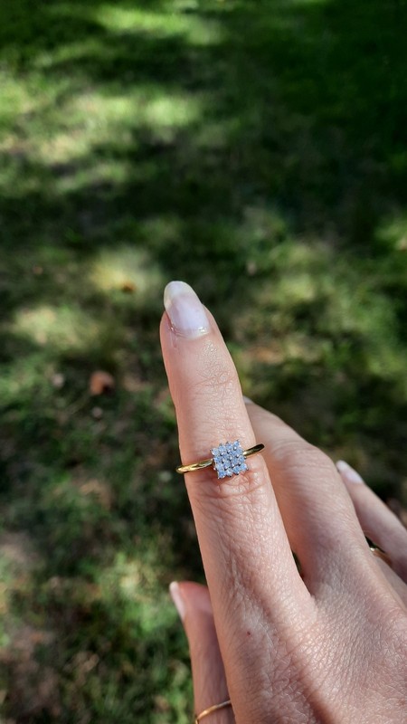 SOLID 18K (not 14k) GOLD .50ct DIAMOND RING  4 GMS - $460 in Gold Clean Diamonds