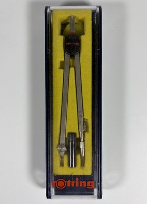Vintage Rotring Technischer Zeichenkompass mit Box West Germany Zeichnung