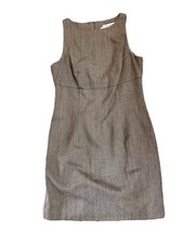 New Karen Kane US Made Women’s Dress 100% Wool Dress Gray Sleeveless Sz 10