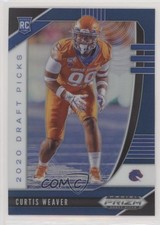 2020 Panini Prizm Draft Picks Rookies Blue Curtis Weaver #166 00a3