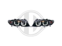 Designscheinwerf.Set E46 FüR 01-05 Klarglas/Schwarz