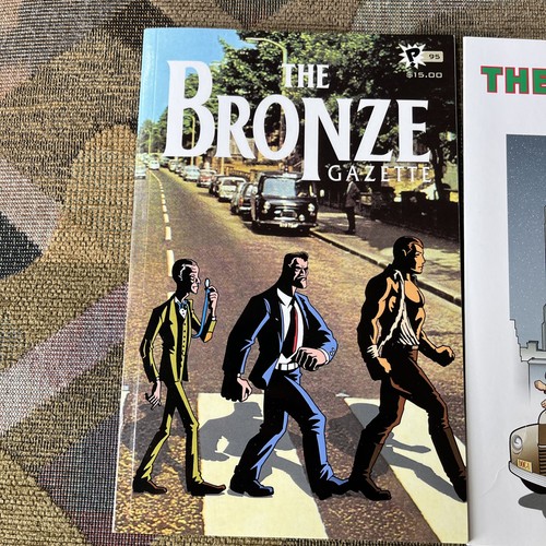The Bronze Gazette #95 -Doc Savage Fanzine -Beatles tribute cover 2023 & Card - Picture 2 of 9