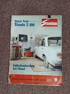 Der deutsche Straßenverkehr 11/1974 Test : Skoda S 100 Trabant : Bremstrommel
