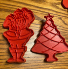 Vintage Plastic Cookie Cutters Set of 7 (red) — photo 3