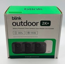 Blink Outdoor 2K Wireless 3 Camera Security System w/Sync Module NEW IN BOX