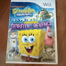 Activision SpongeBob Plankton's Robotic Revenge Wii E10+ NTSC 2013 CIB