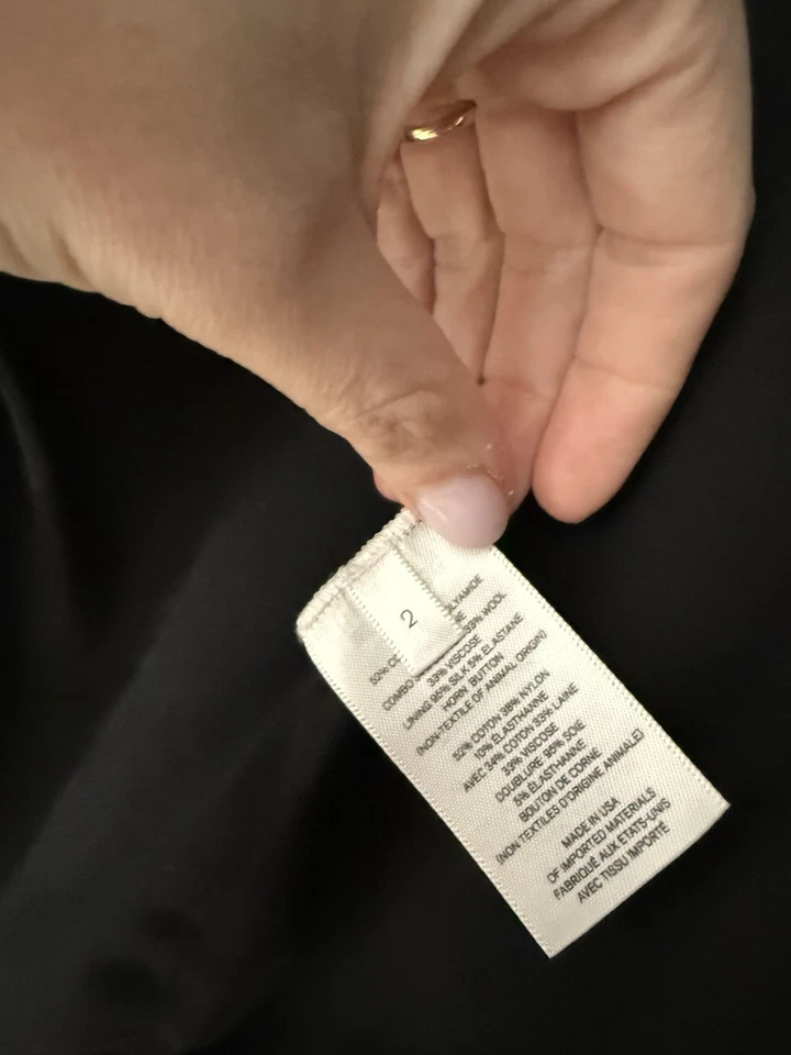 Blazer The Row jaqueta preta 2 - Imagem 2 de 3