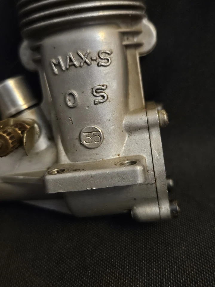 Really Nice OS Max S .35 Two Stroke Nitro RC Airplane Engine- Great Compression - Image 3 of 4