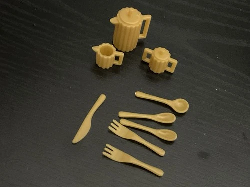 Vintage Barbie Small Gold Tea Set