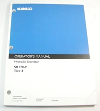 Kobelco SK170-9 Tier 4 Excavator Operator Operation Maintenance Manual YM08U2000