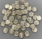 50 1957 D BU US 90% Silver Roosevelt 10c L24097