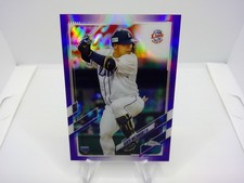 2021 Topps Chrome NPB Kento Watanabe Purple Refractor /299 #62