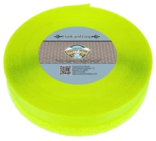 Country Brook Design® Hot Yellow Sew On Hook And Loop (1 inch, 10 yards)