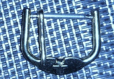 Jacques Lemans Dornschließe Edelstahl 18mm Silbern für Lederarmbänder