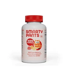 SmartyPants Kids Formula Multi and Omega 3s Multivitamin Gummies, 90 Count