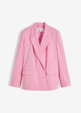 Moderner Oversized Blazer Gr. 50 Rosa Damenblazer Sakko Jacke Neu