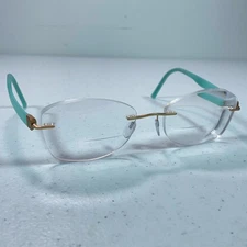 Silhouette Eyeglasses 5506 70 5540 Frames Only 19-140 Titan Gold Seafoam