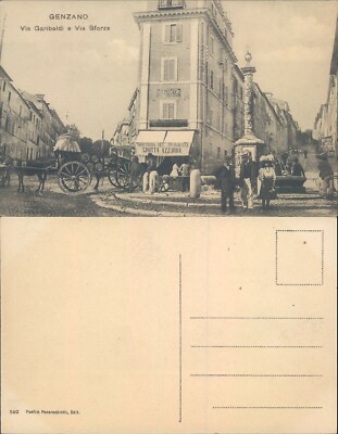 Genzano Sehr Animation von Via Garibaldi Von Anfänge Secolo-Bella