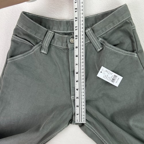J. GALT NWT Carpenter Jeans Greenish Gray Sz S Straight Leg 5-Pocket 31" Inseam - Picture 18 of 20