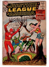JUSTICE LEAGUE OF AMERICA #9 (1962) - GRADE 3.5 - ORIGIN STORY - GARDNER FOX!