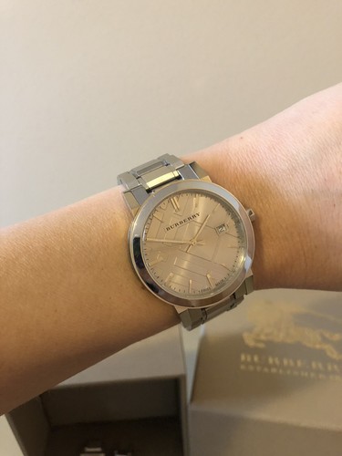 Burberry The City BU9035 Stainless Steel Women's Watch 100% Auth - Picture 11 of 12