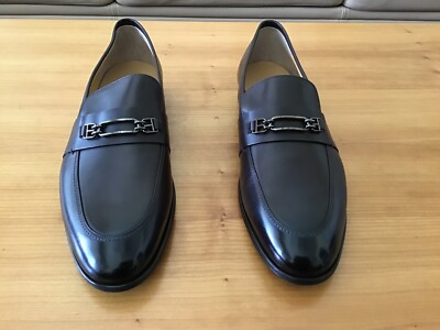 Bally size 13 loafers BALLY Size 13 Black Leather Slip On Loafers – Sui Generis  main image 2