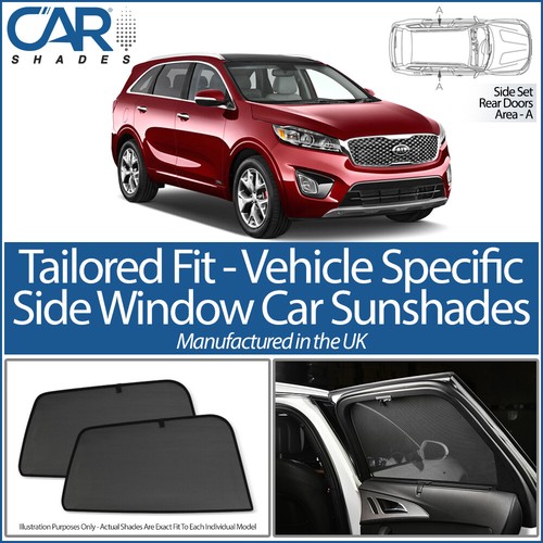 KIA SORENTO 5DR 15>20 CAR SHADES UK TAILORED UV SIDE WINDOW SUN BLINDS