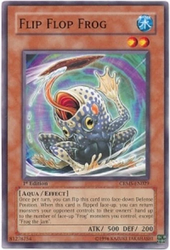 COMMON PROJECTS 4x Lightly Played Flip Flop Frog CRMS EN029 Common 1st Edition YuGiOh