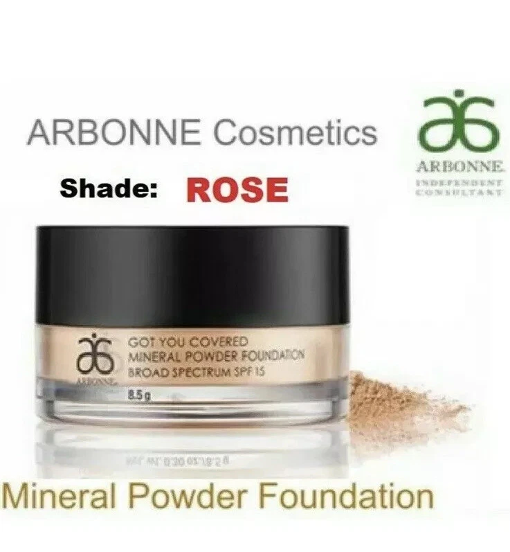 ARBONNE Got You Covered Mineral ROSE Powder Foundation Breitspektrum LSF15 + BOX