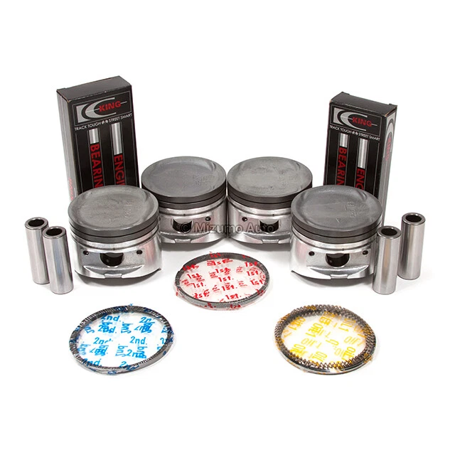 Pistons Main Rod Bearings Fit 93-96 Eagle Mitsubishi Plymouth Turbo 2.0L 4G63T - Image 2 of 4