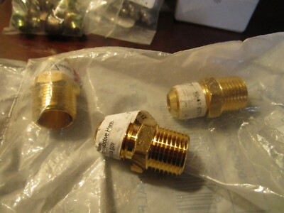Anderson Metals 754048-0808 1/2'' x 1/2'' Low Lead Flare Adapter Brass QTY 3