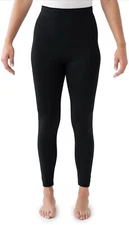 MUK LUKS LEGGINGS Size S / M BLACK Womens Fleece Lined 1 PAIR