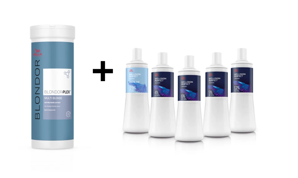 Wella BlondorPlex Bleach Powder 400g + Any 500ml Welloxon Developer
